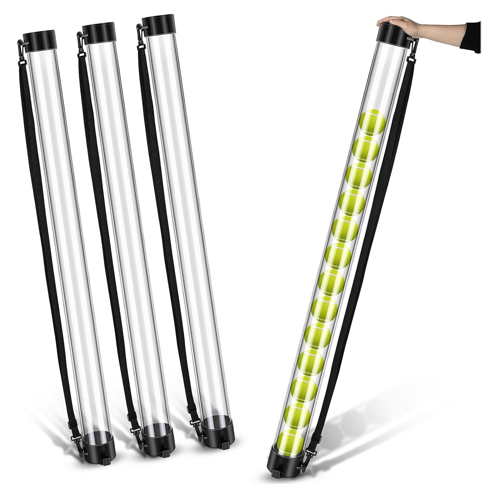 Recogedor de Pelotas de Tenis Jerify - 3 Tubos para 18 Pelotas