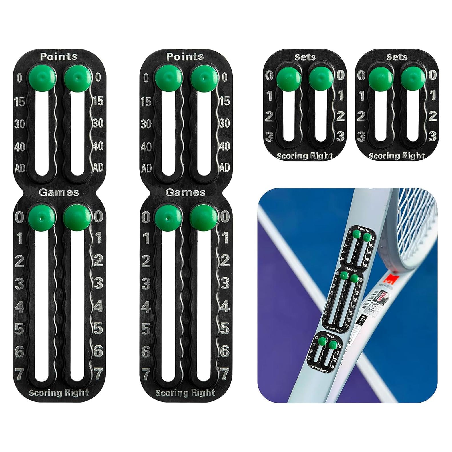 Marcador de Puntuación de Tenis RunNico 2 Pcs Ligero Adhesivo