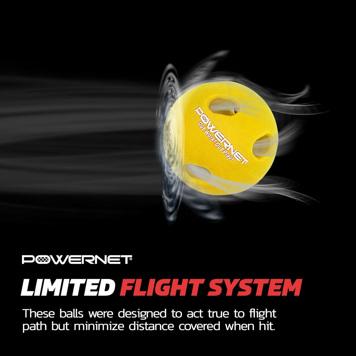 Bate de Entrenamiento PowerNet con 6 Micro Crushers Amarillos