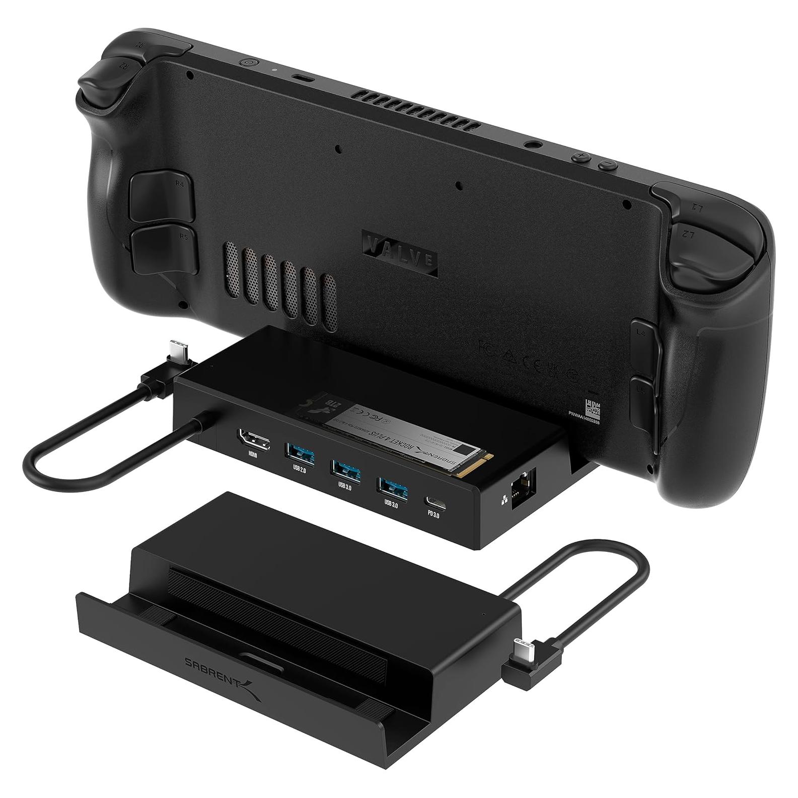 Dock Sabrent 7 en 1 para Steam Deck con M.2 y HDMI 4K