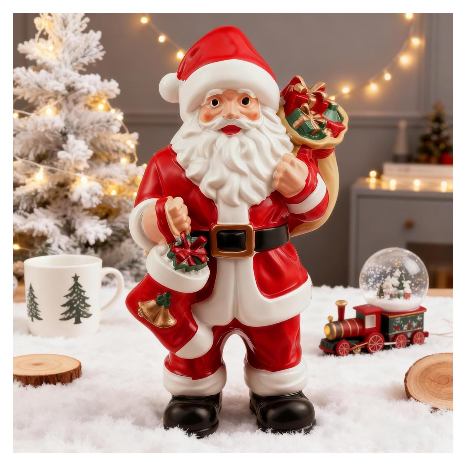Figurita de Santa Claus Exasinine 14.73 cm Hecha a Mano Resina