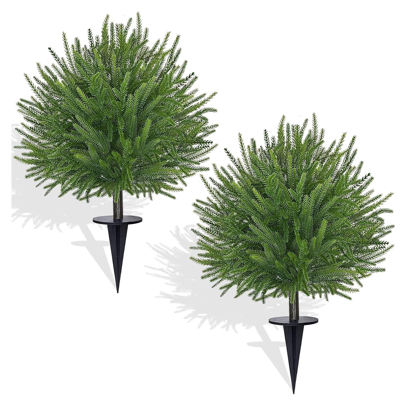 Paquete de 2 Árboles Topiarios Artificiales Grandeal 61 cm