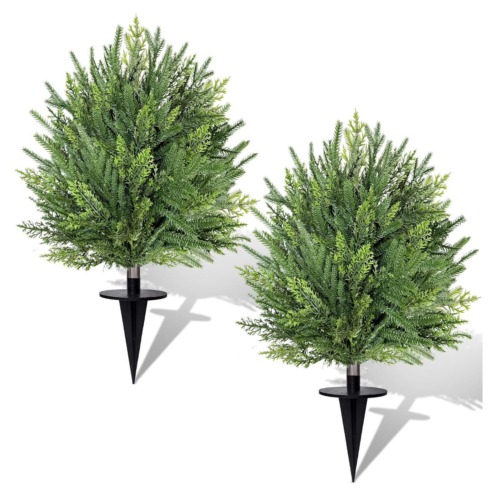 Paquete de 2 Árboles Topiarios Artificiales Grandeal 61 cm