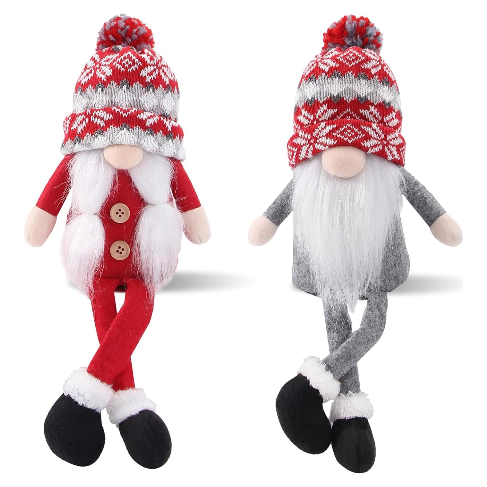 Gnomos de Navidad Hechos a Mano BWFY - 36.83 cm
