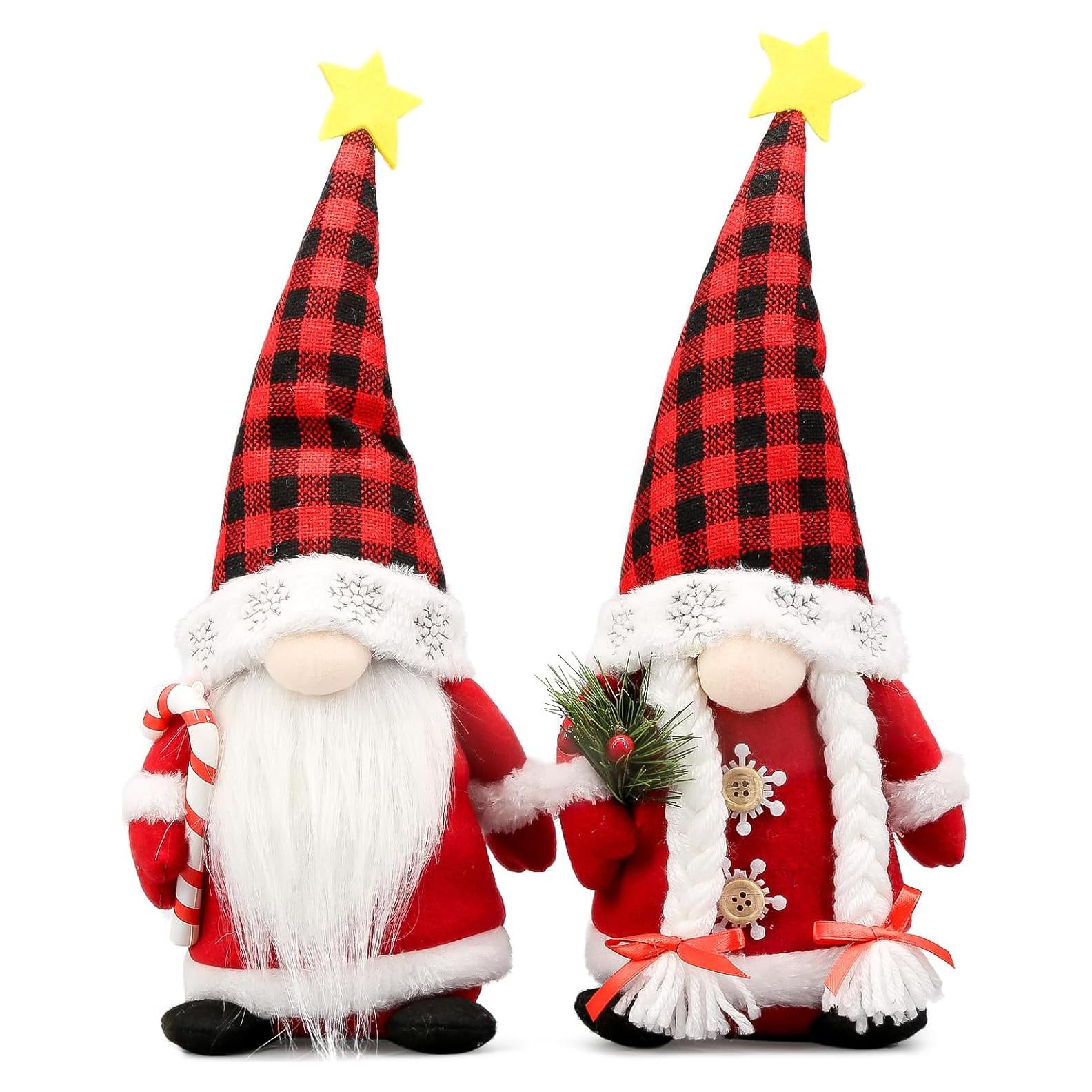 Gnomos Navideños Lovinland Peluche Buffalo - Decoración Festiva