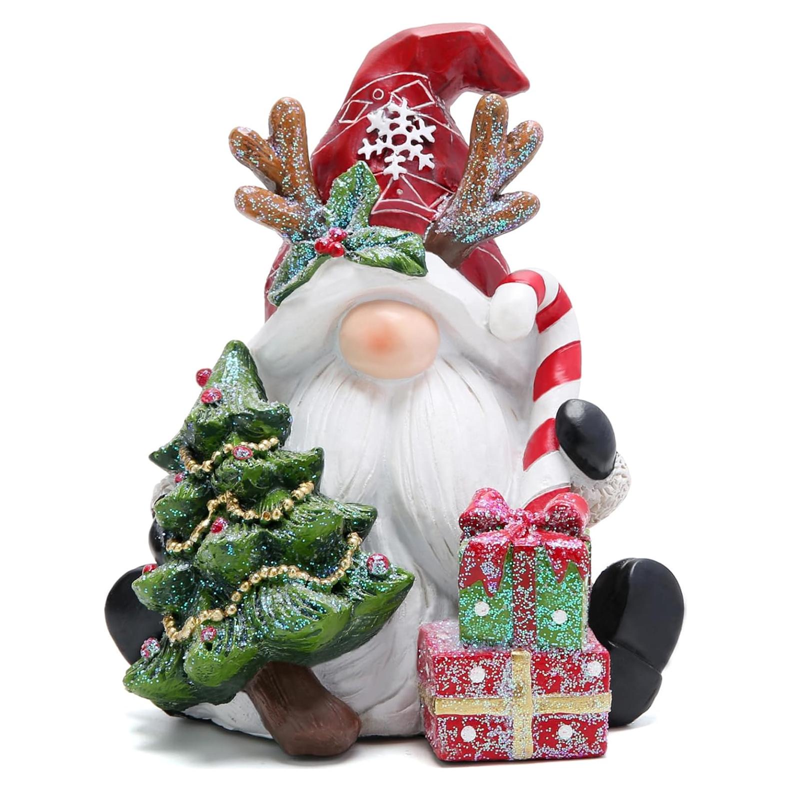 Gnomo Navideño de Resina Hodao 15.24 cm Decoración Festiva