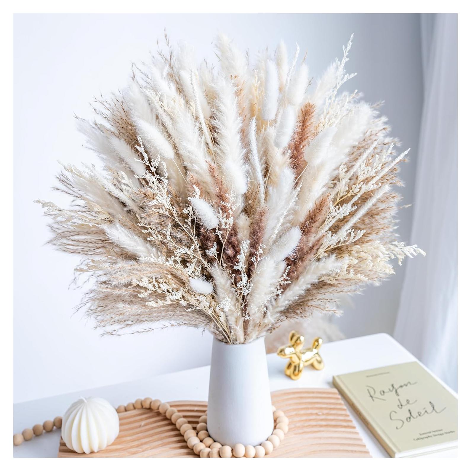 Ramo Decorativo de Hierba Pampas Natural 96PCS Wild Autumn