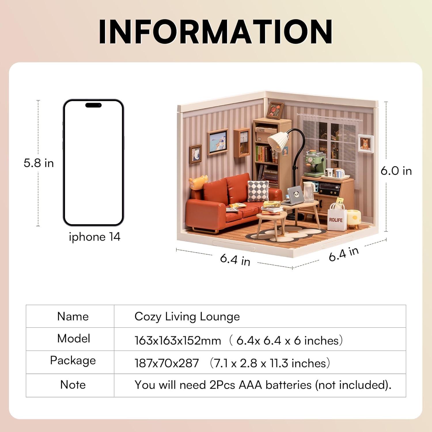 Bloques de Construcción LED Rolife 1:24 para Adultos