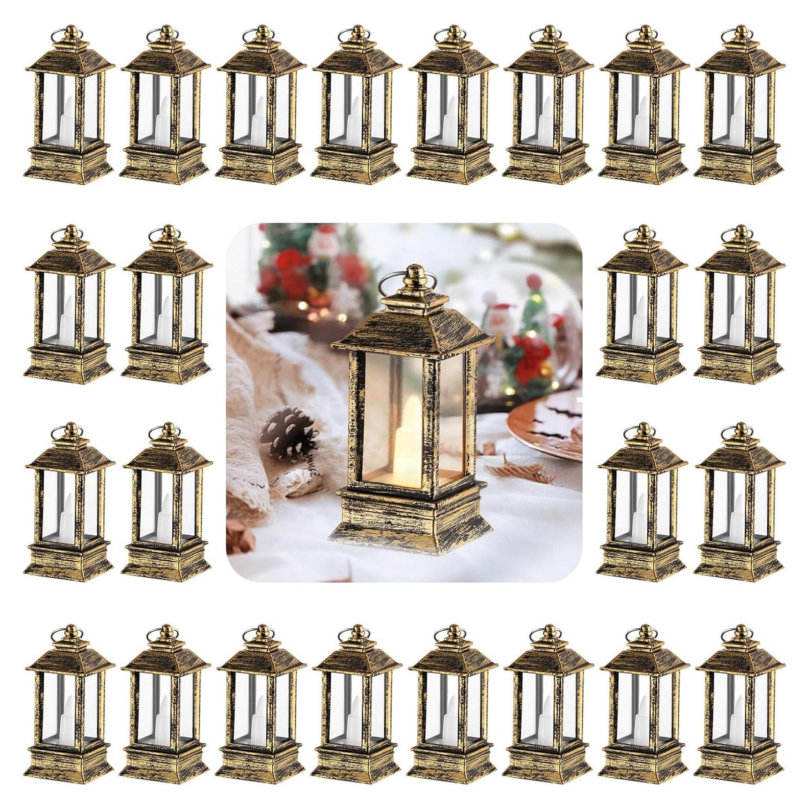 Faroles Decorativos Mini de Latón Staymoment - 24 Piezas LED