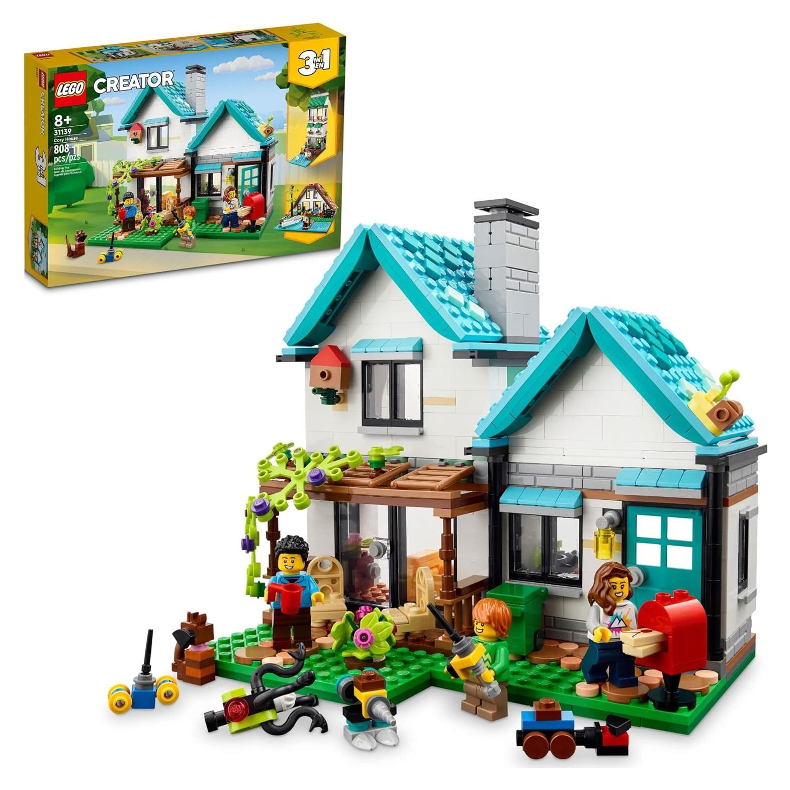 LEGO Creator Casa Acogedora 3 en 1 808 Piezas 31139