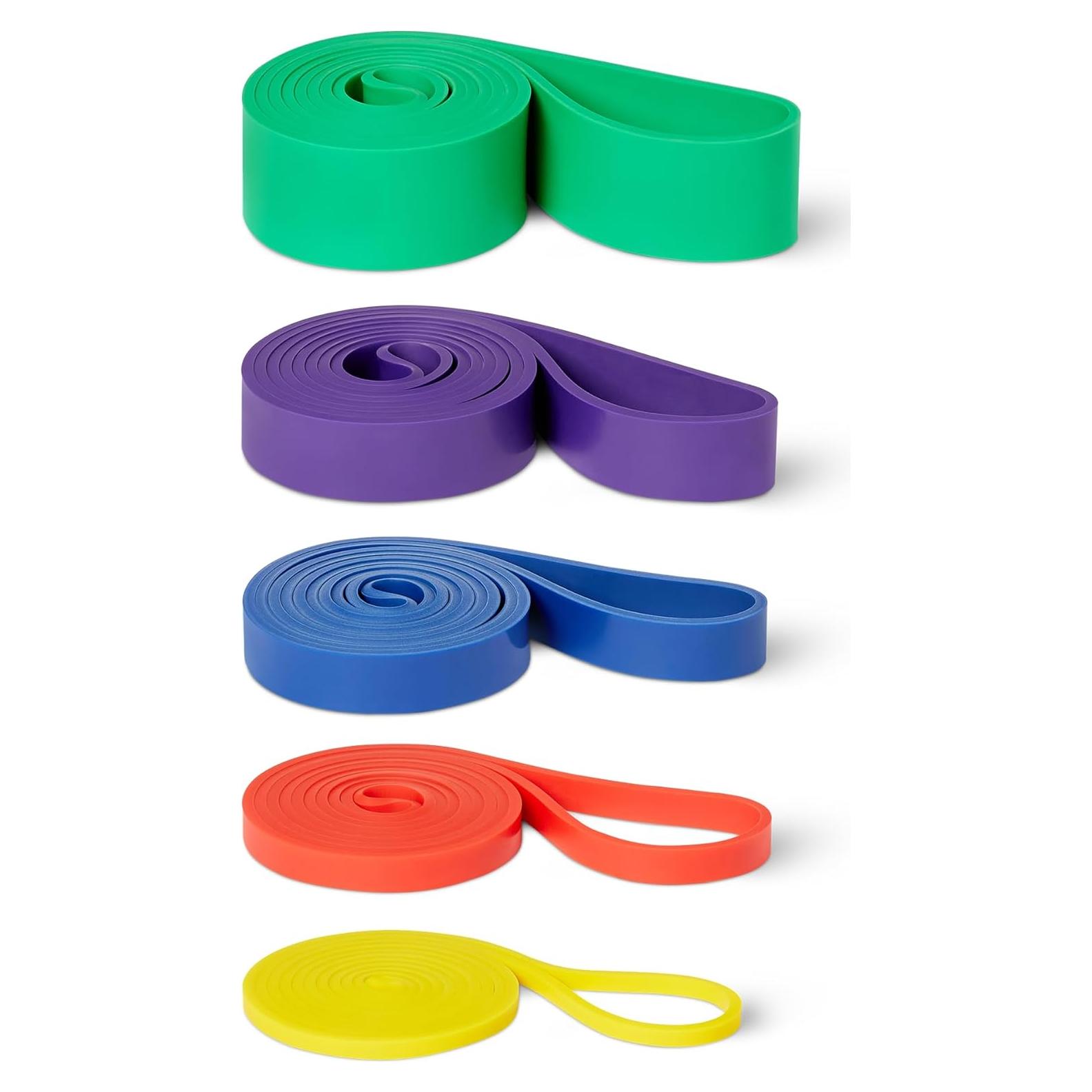 Banda de Resistencia Amazon Basics, Set de 5 Piezas, 2.27-56.7 kg