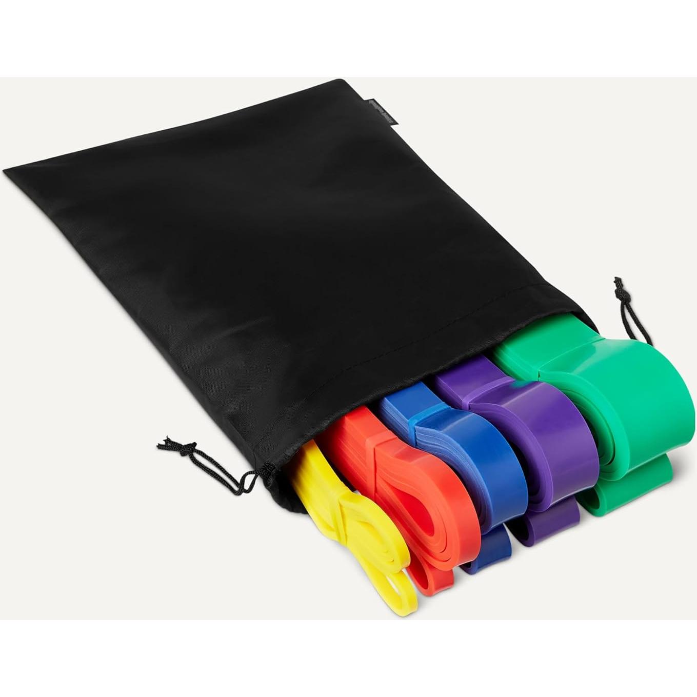 Banda de Resistencia Amazon Basics, Set de 5 Piezas, 2.27-56.7 kg