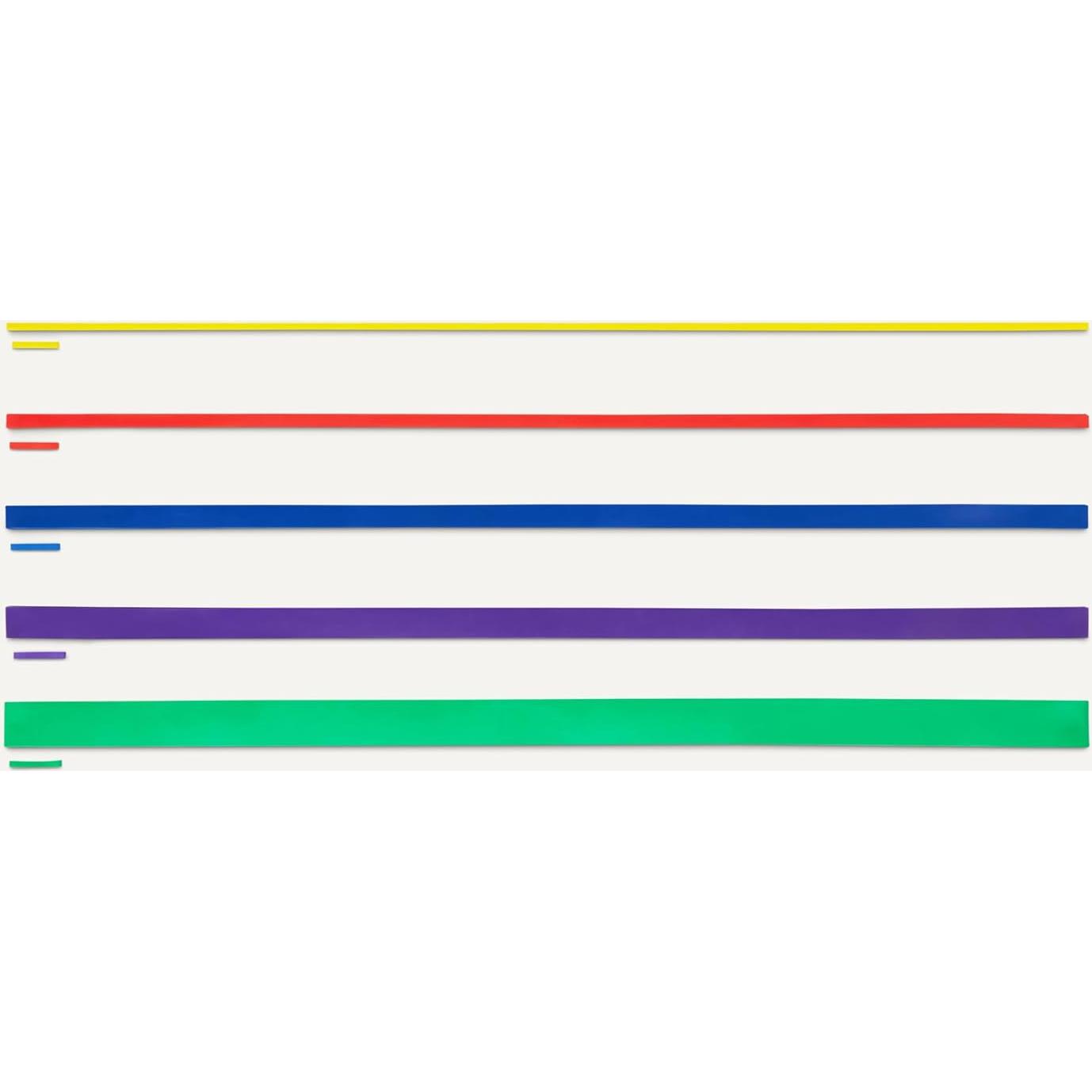 Banda de Resistencia Amazon Basics, Set de 5 Piezas, 2.27-56.7 kg