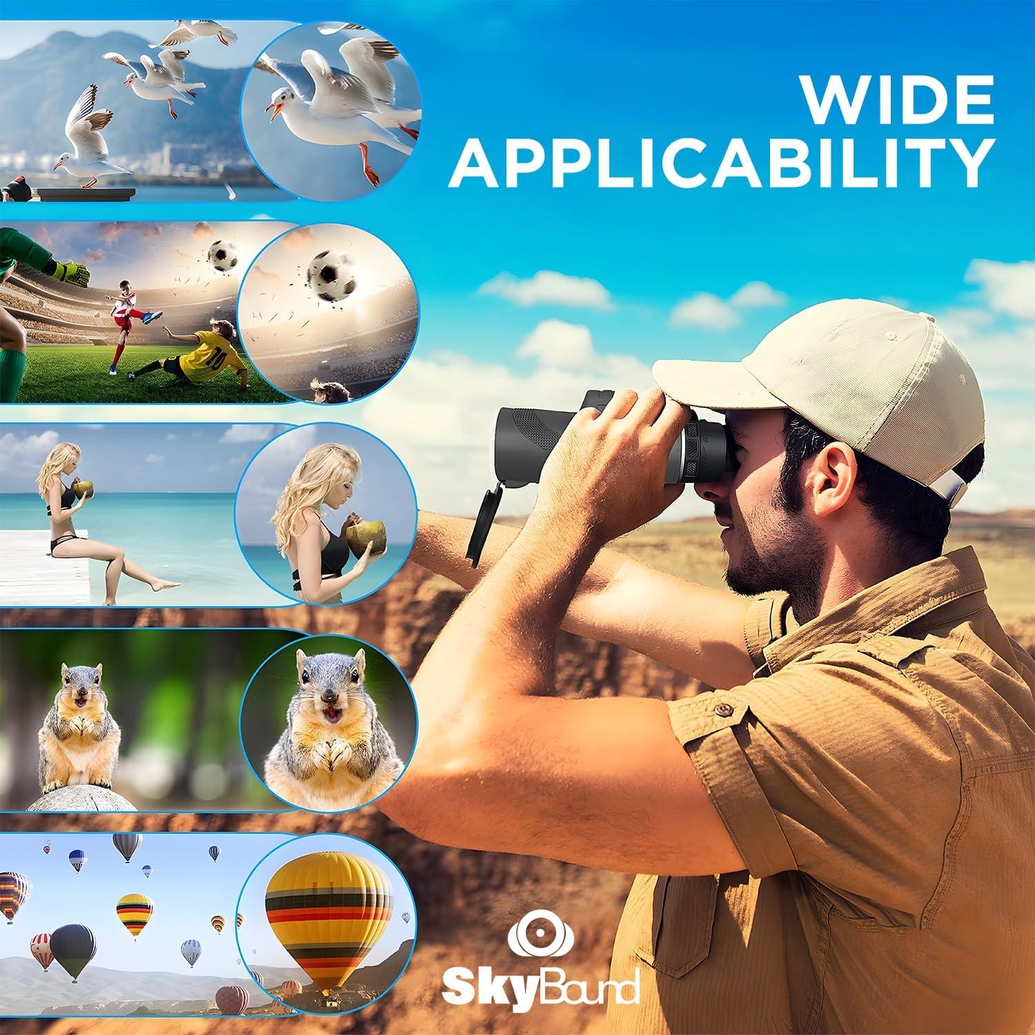 Monocular Telescopio Skybound 80x100 Alta Definición para Smartphone