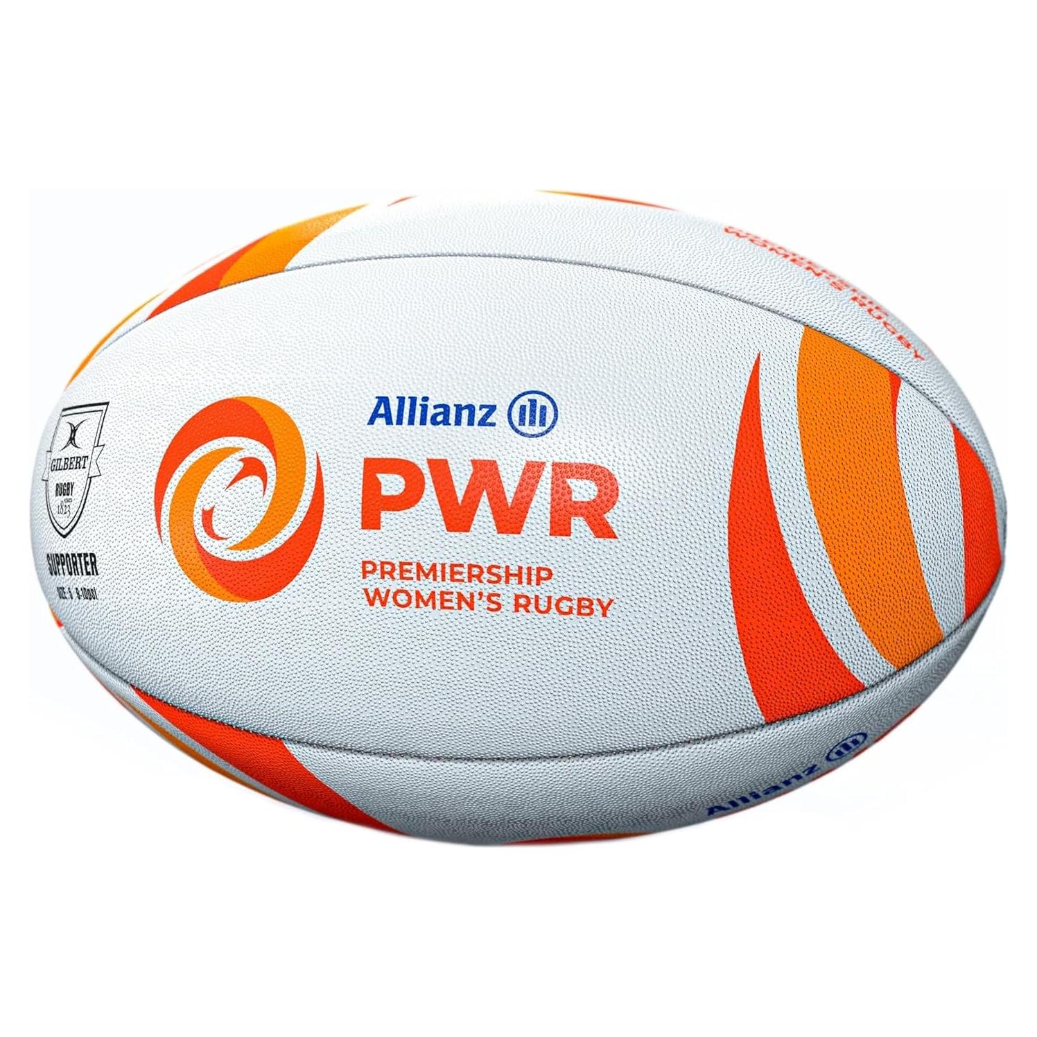 Balón de Rugby Femenino Gilbert Premiership Tamaño 5