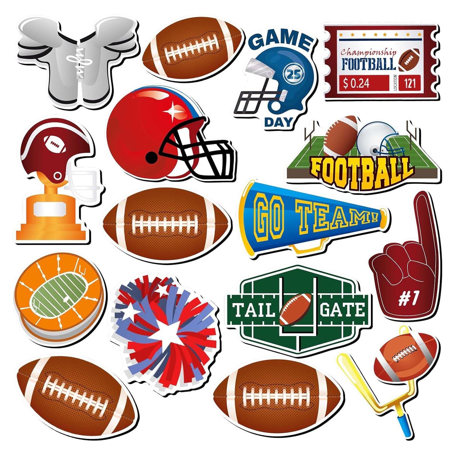 Imanes Decorativos de Fútbol Sumind - 16 Piezas Coloridas