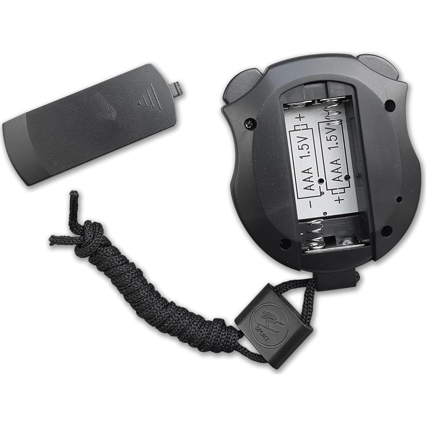 Cronómetro Digital Travelwey Negro, Pantalla Grande, Pilas AAA