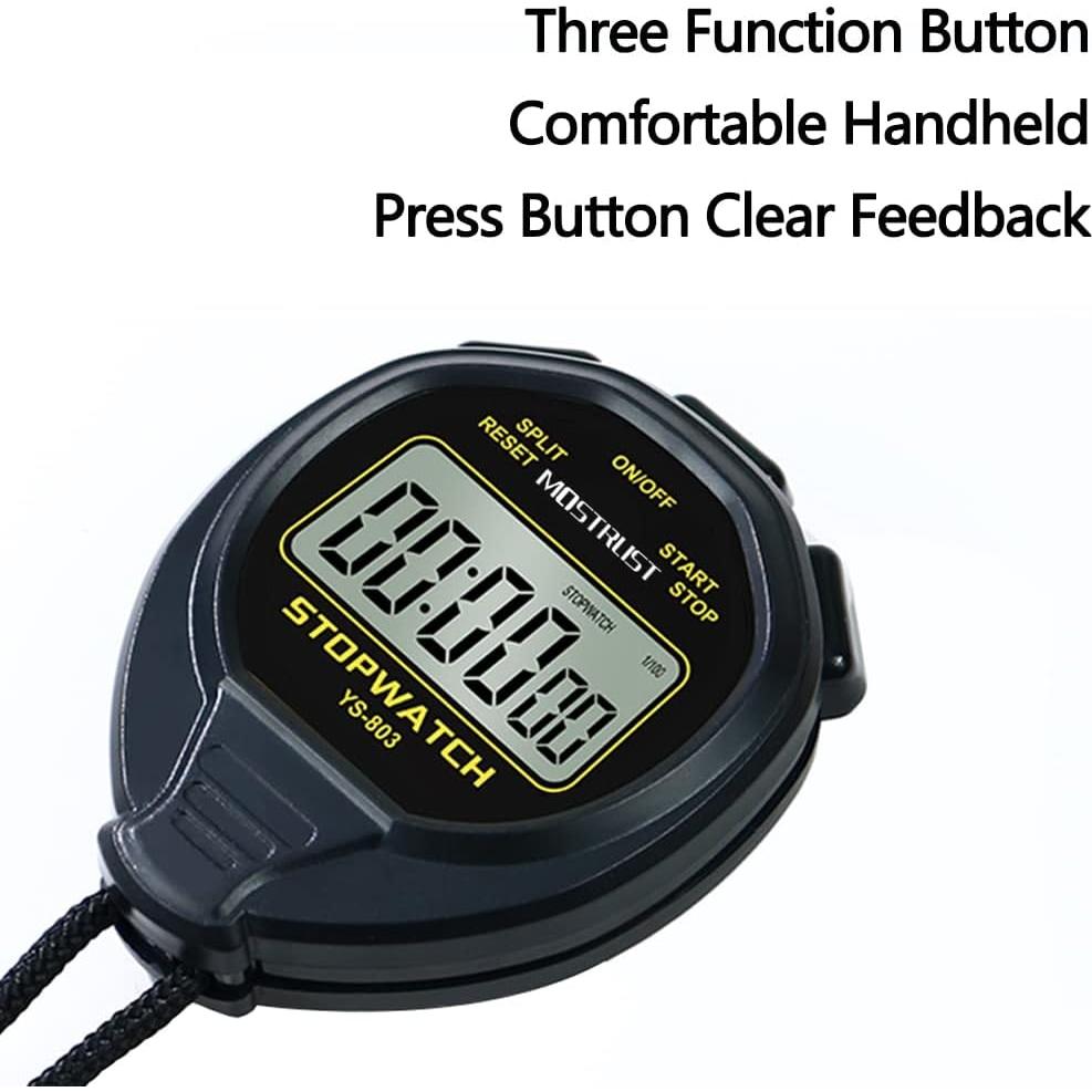 Cronómetro Digital MOSTRUST Impermeable 1 Vuelta Silencioso
