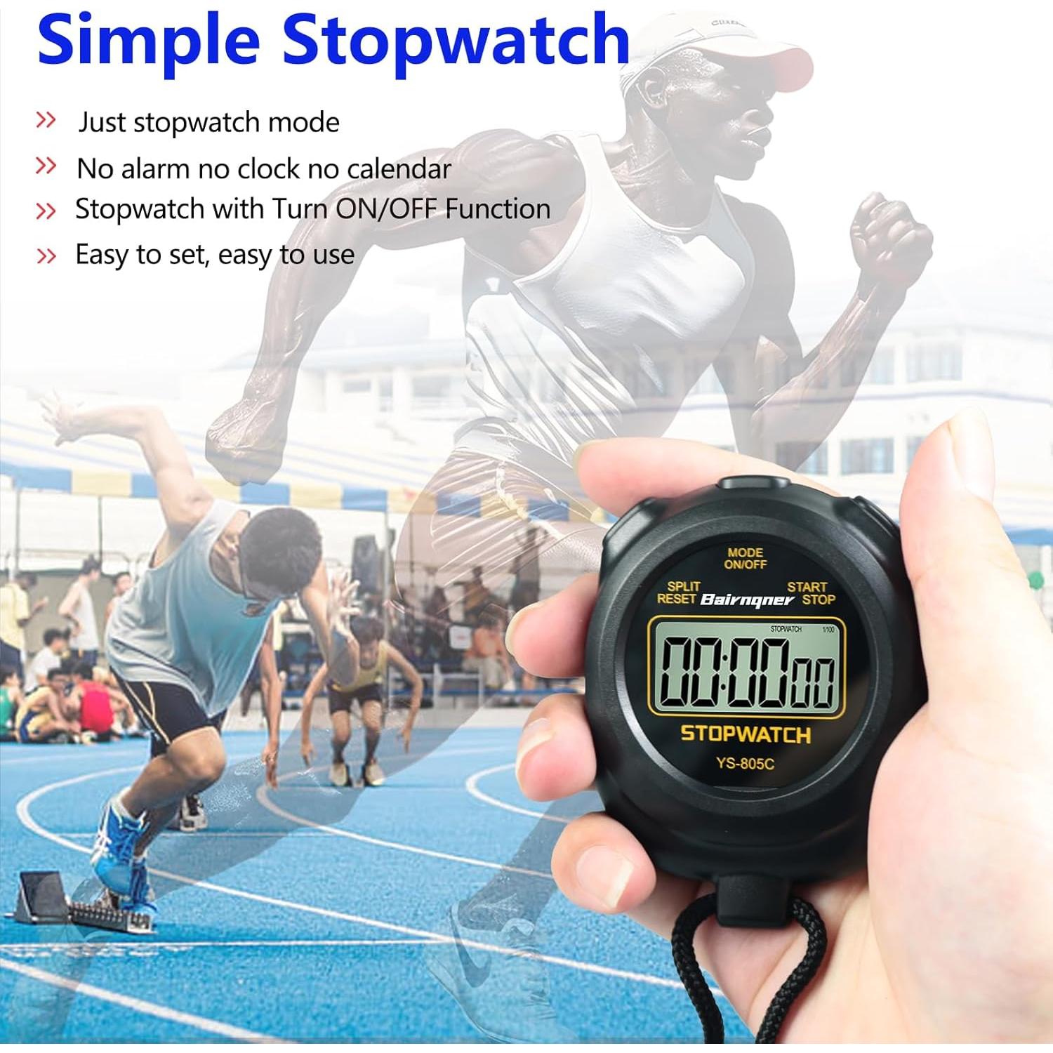 Cronómetro Digital Bairnqner 805C con Cuenta Regresiva