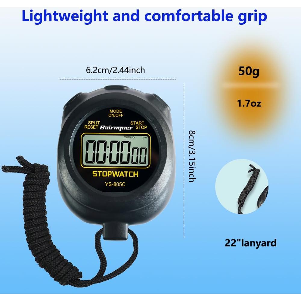 Cronómetro Digital Bairnqner 805C con Cuenta Regresiva