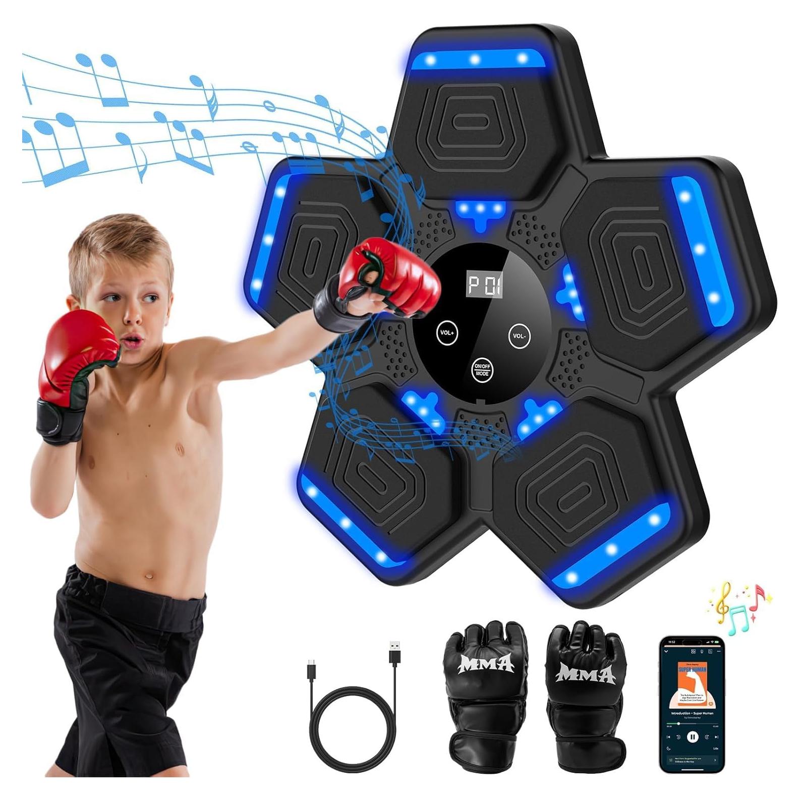 Máquina de Boxeo Musical LOLBOX 2025 con Guantes y Bluetooth