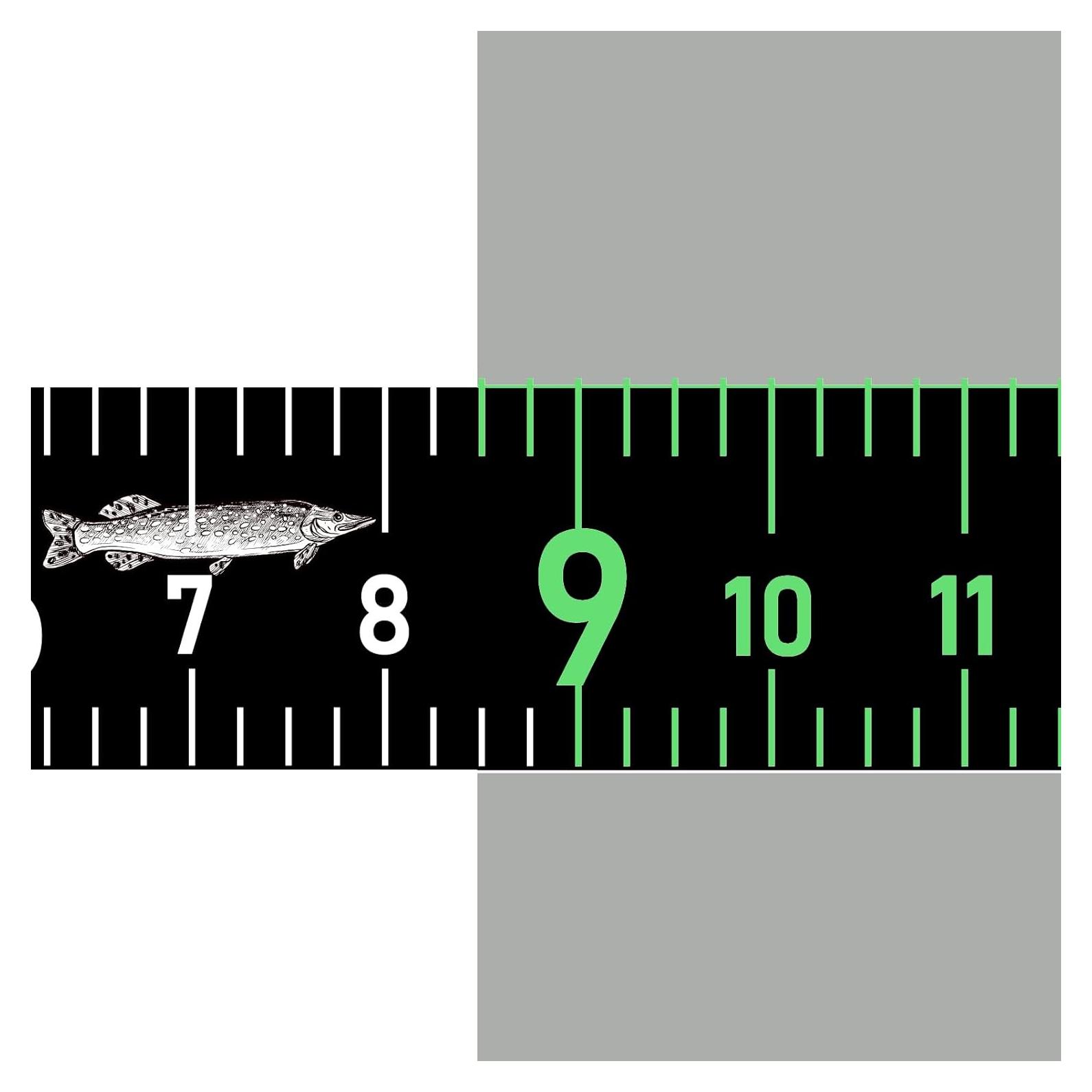 Regla de Pesca Autoadhesiva YXRIJDJ 130 cm Impermeable Negra