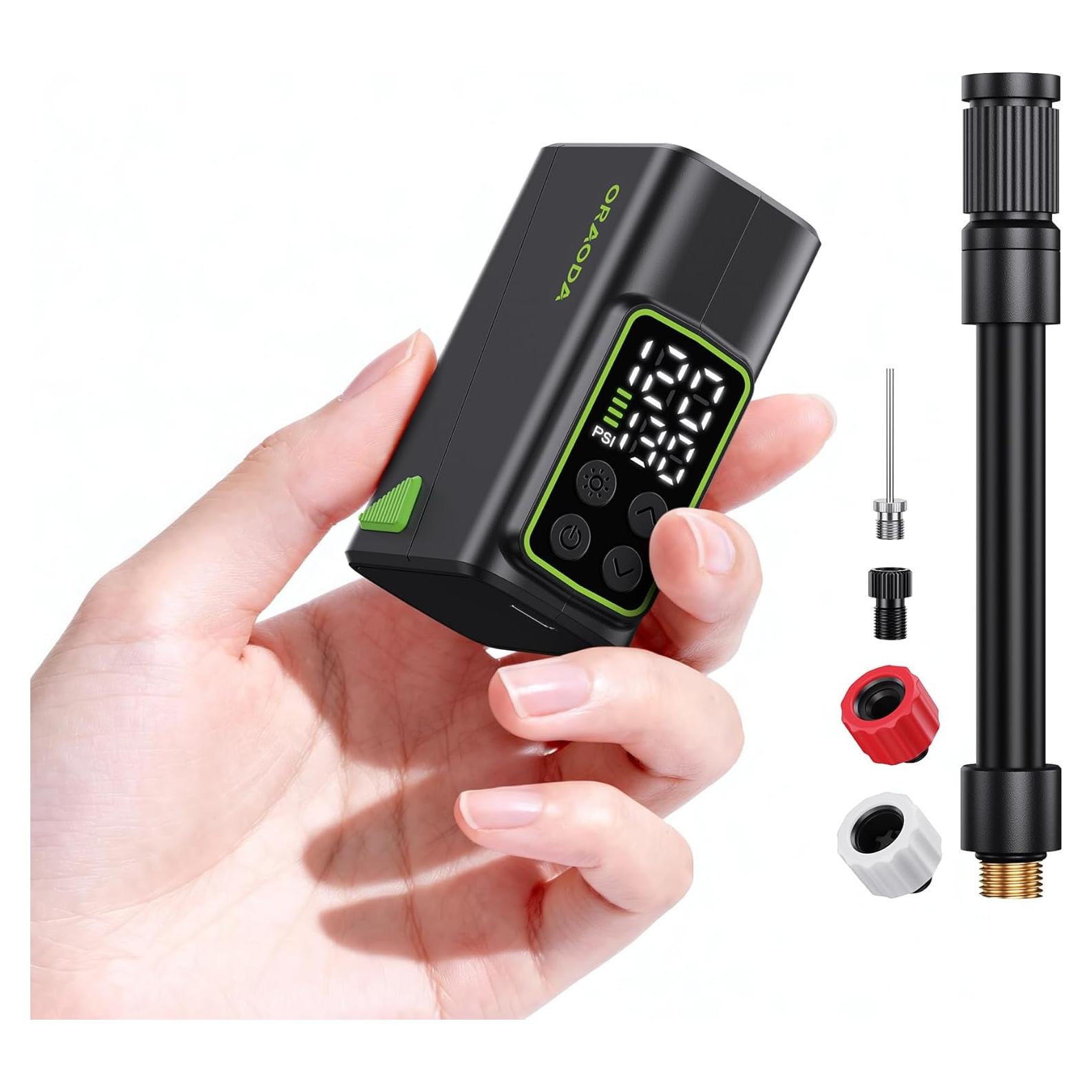 Inflador de Neumáticos ORAODA M7 Portátil 150PSI con Luz LED