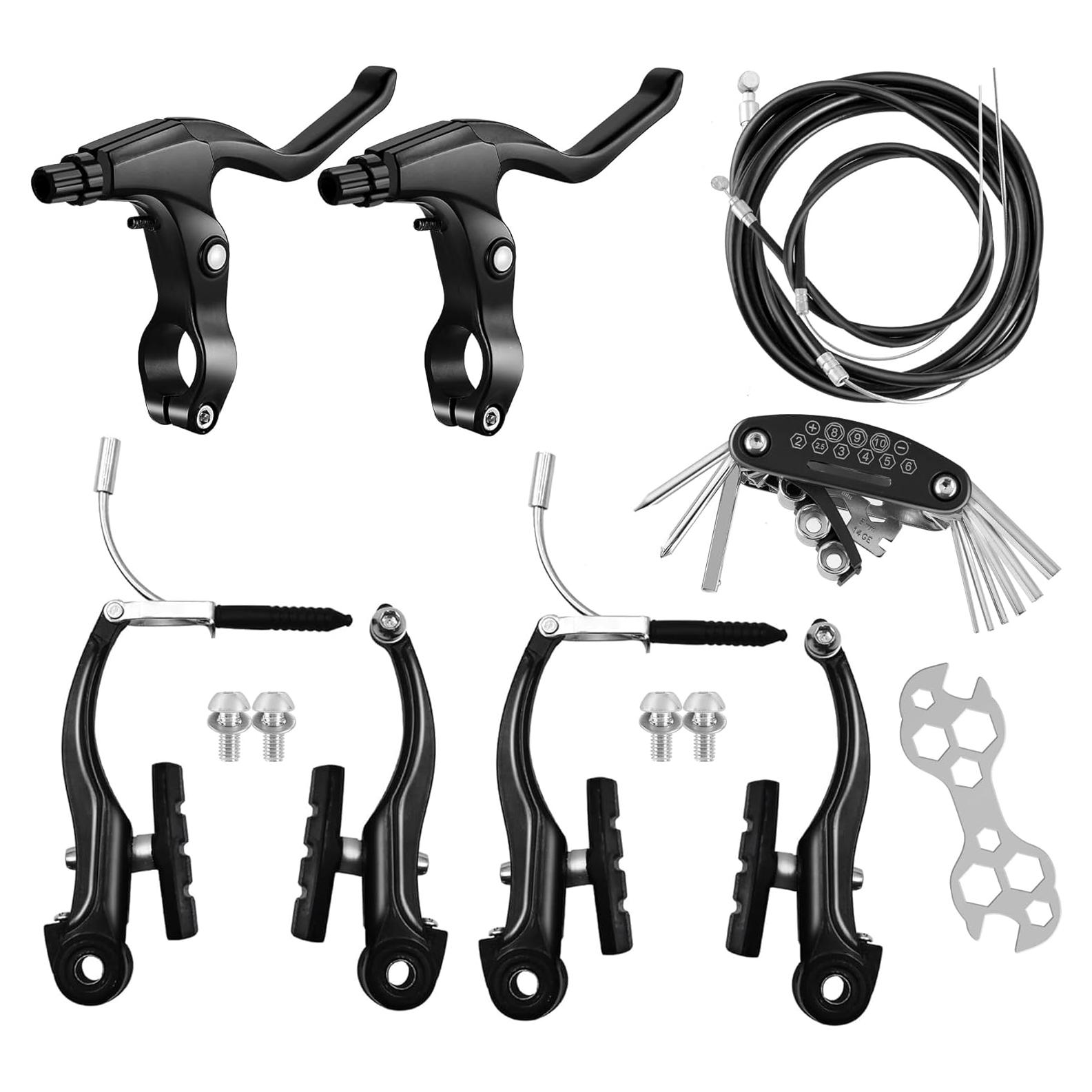 Juego de Frenos de Bicicleta Hmfmdy Completo MTB Negro