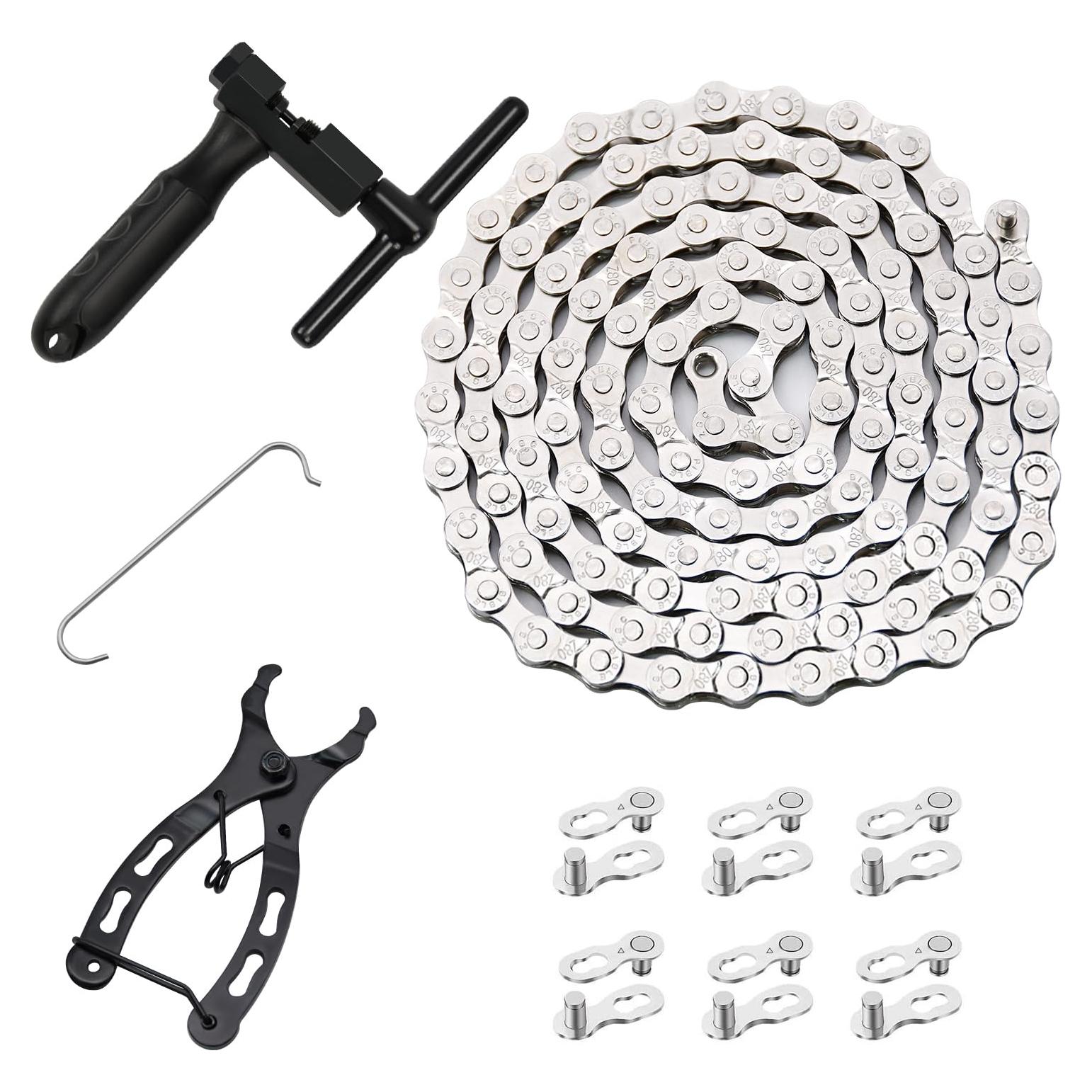 Kit de Cadena de Bicicleta RUBY.Q 6/7/8 Velocidades Reutilizable