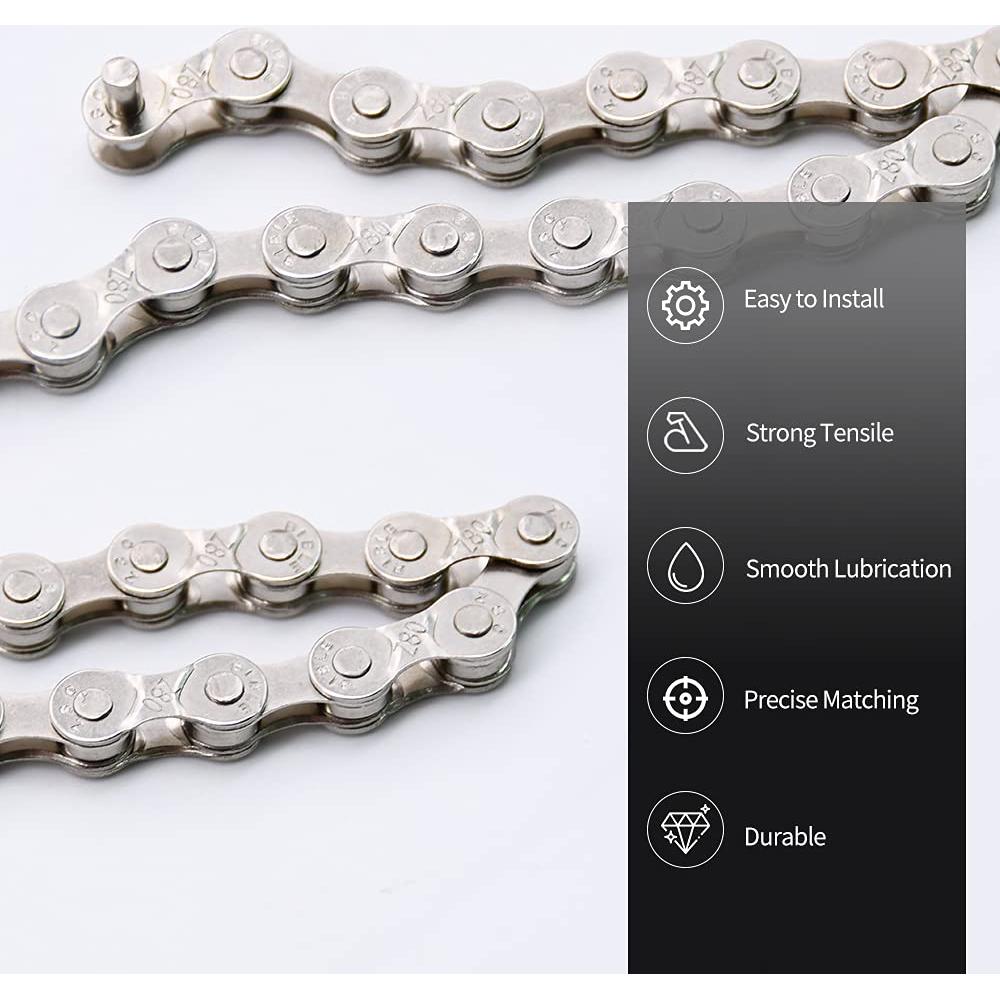 Kit de Cadena de Bicicleta RUBY.Q 6/7/8 Velocidades Reutilizable