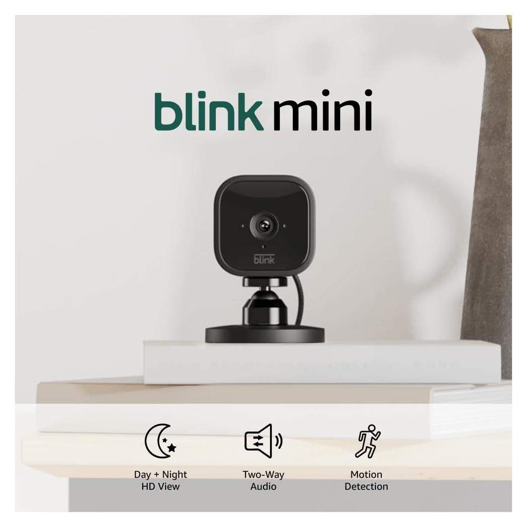 Cámara de Seguridad Interior Blink Mini HD 1080p - Negro