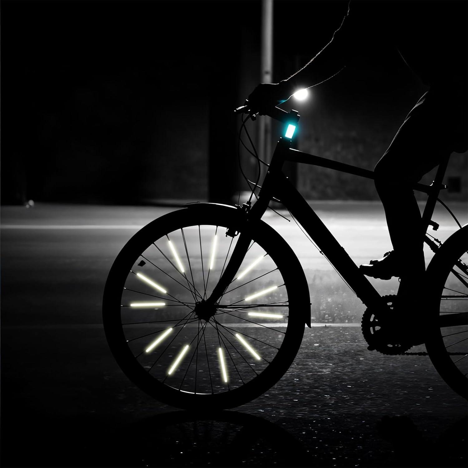 36 Cubiertas Reflectantes para Radios de Bicicleta InnoHHustle