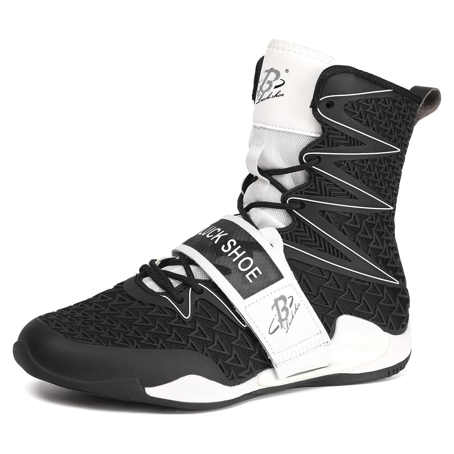 Zapatos de Boxeo Altos B LUCK SHOES 308 para Hombres - Negro