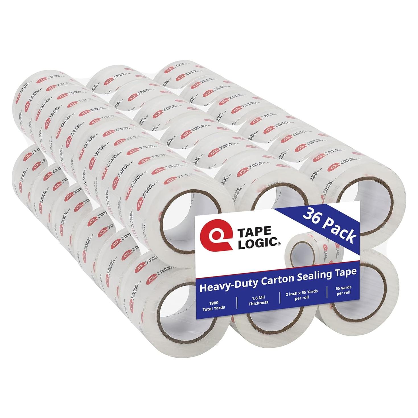 Cinta de Empaque Tape Logic 5cm x 50m - 36 Rollos Transparente
