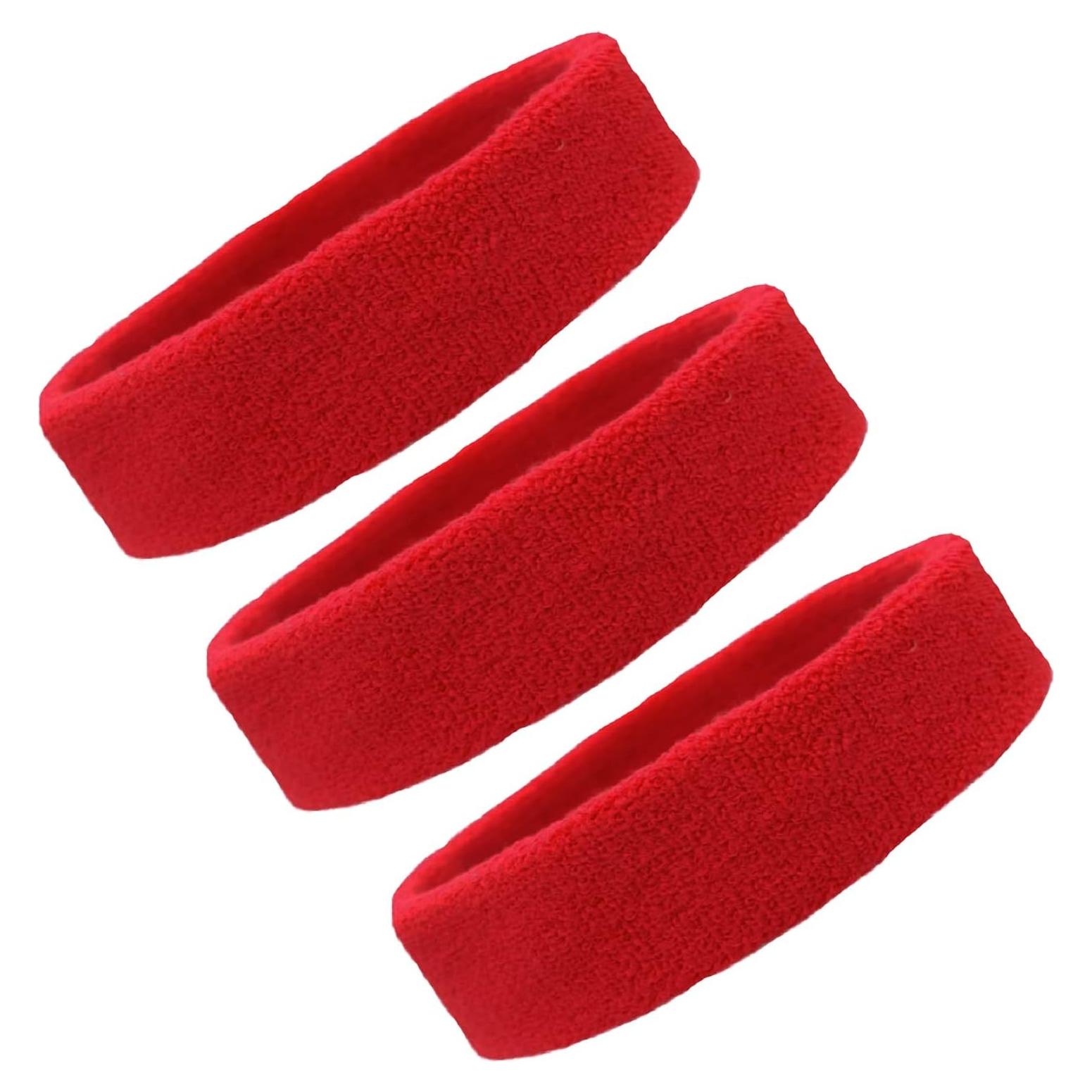 Bandas para Sudor Kenz Laurenz Diadema Elástica Roja 17.78x5.08cm