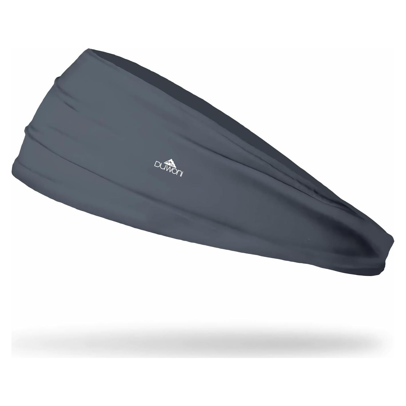 Diadema deportiva Duwoni unisex - Banda de sudor gris 11.94 cm