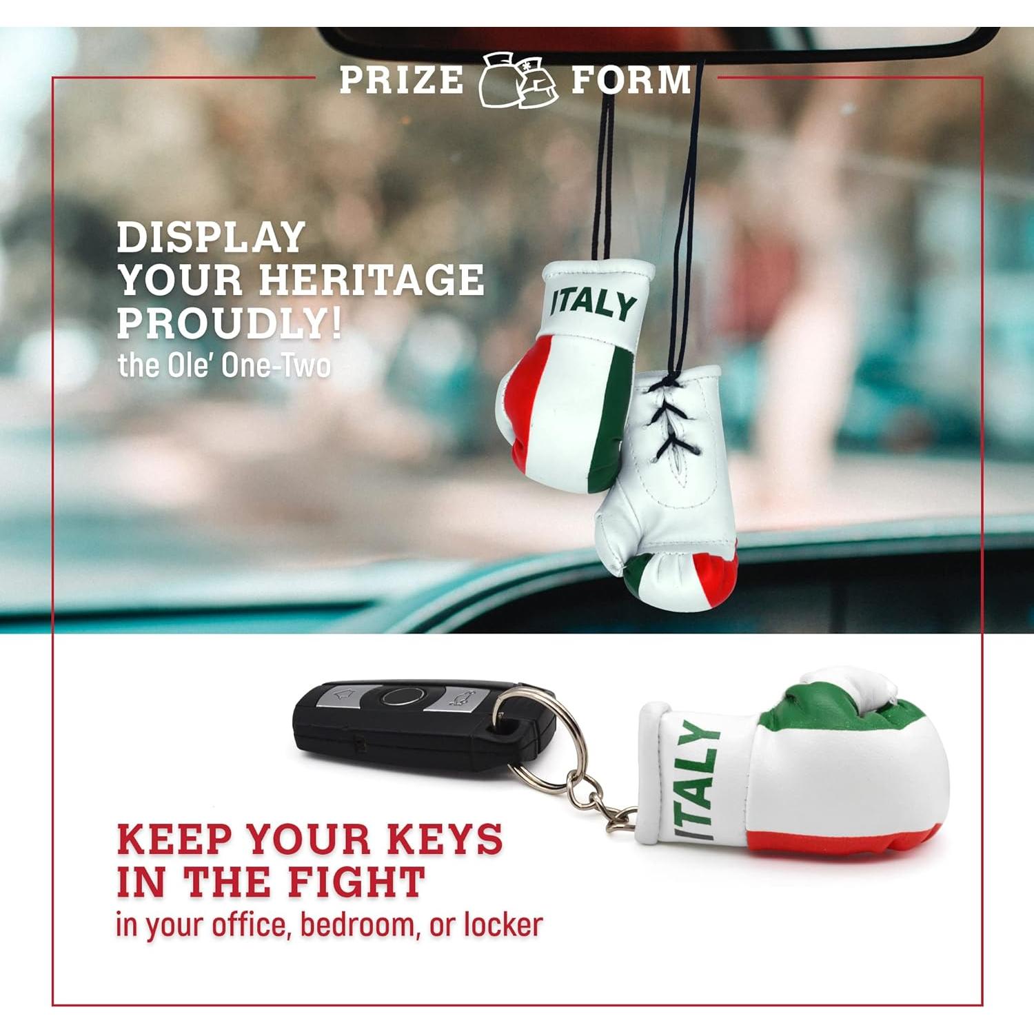 Guantes de Boxeo Mini PRIZE FORM Italia + Llavero