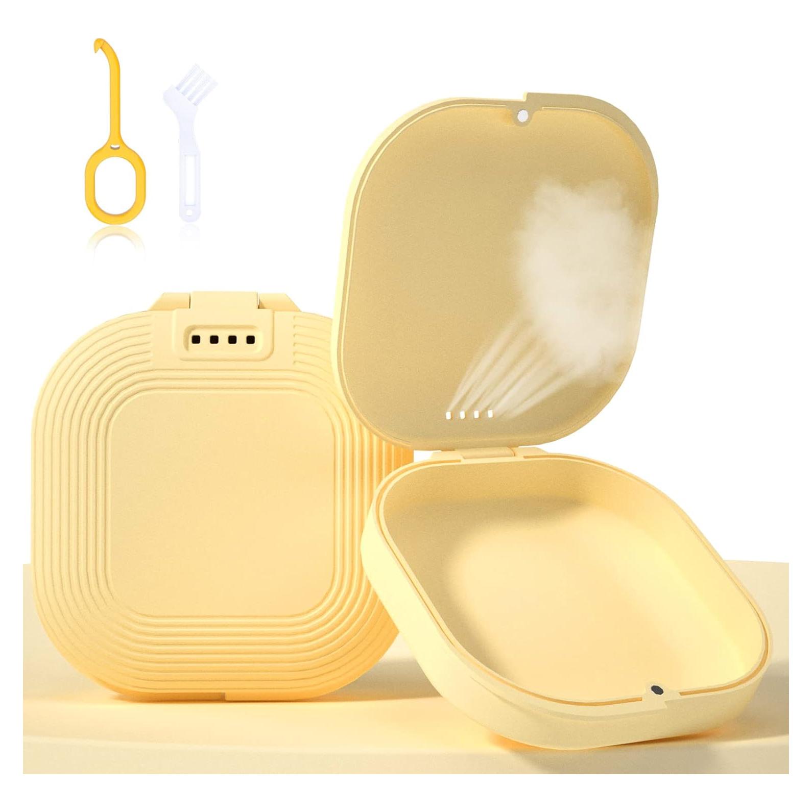 Estuche para Retenedor Hemilab Amarillo con Ventilación