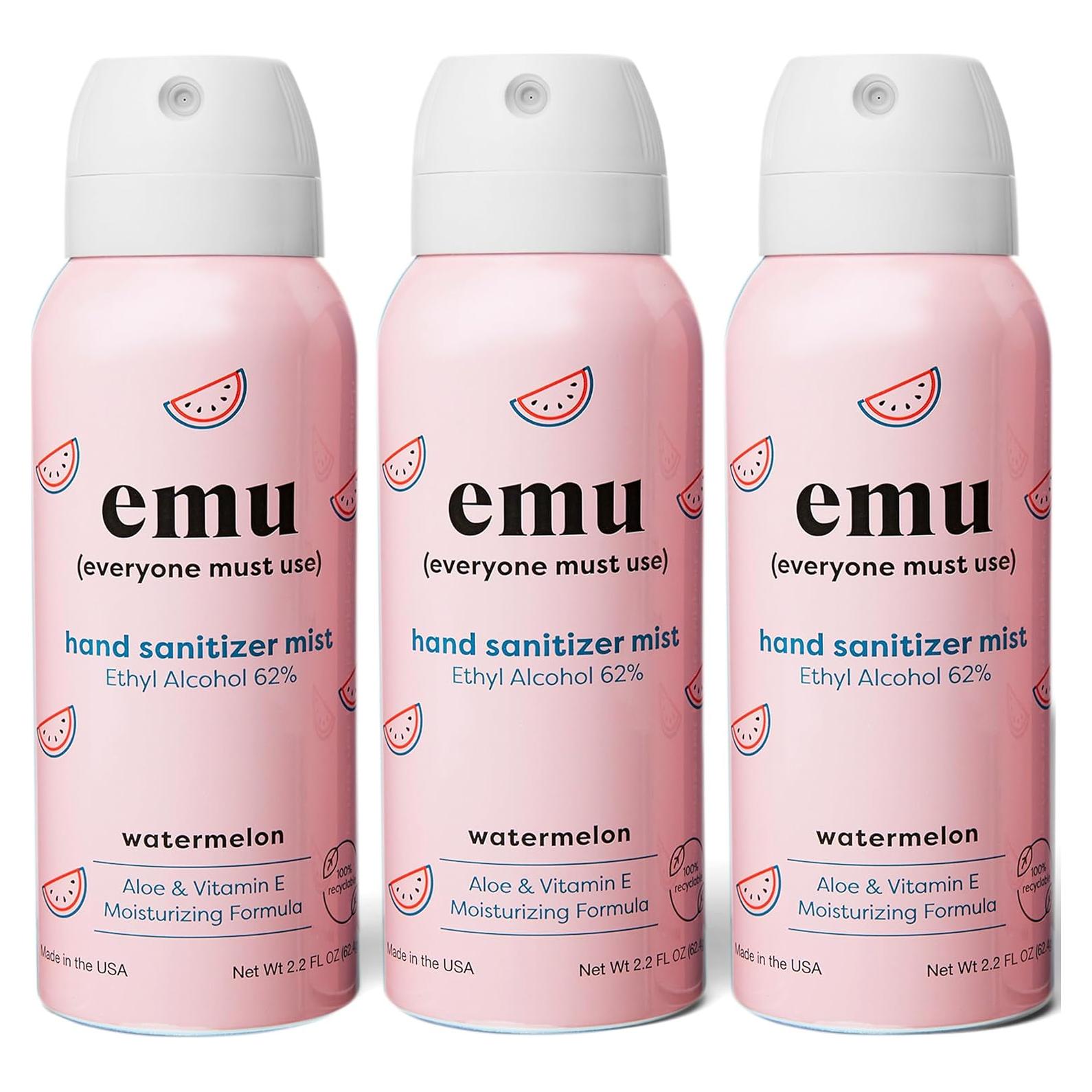 Spray desinfectante de manos EMU 62ml - Hidratante y efectivo