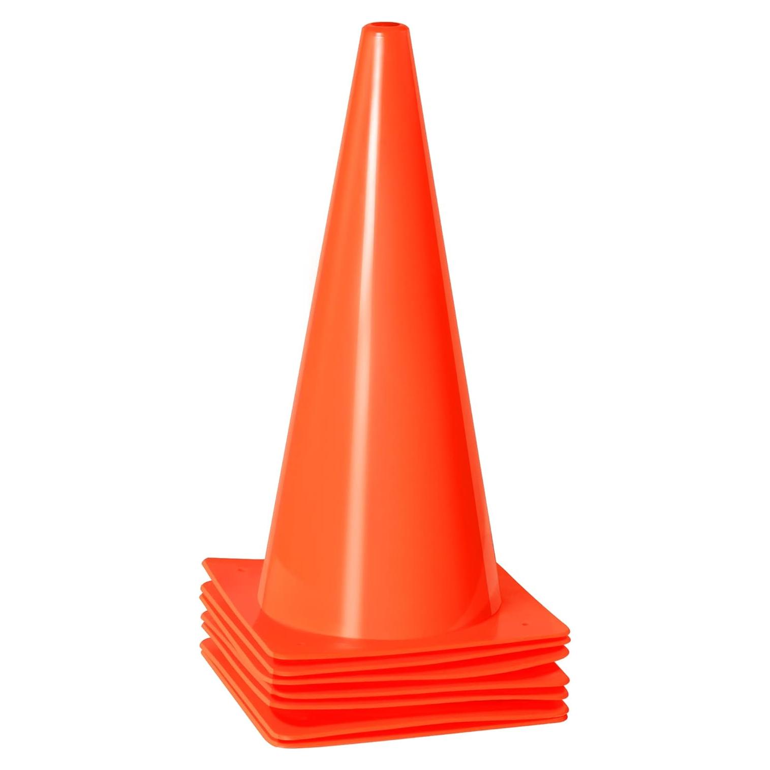 Conos de Seguridad de Tráfico Alyoen 38 cm Naranja 7 Piezas