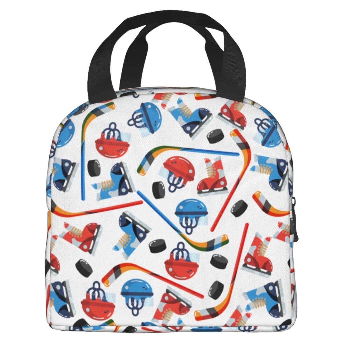 Bolsa de Almuerzo Aislada Siiuuol Hockey sobre Hielo 22x13x20 cm