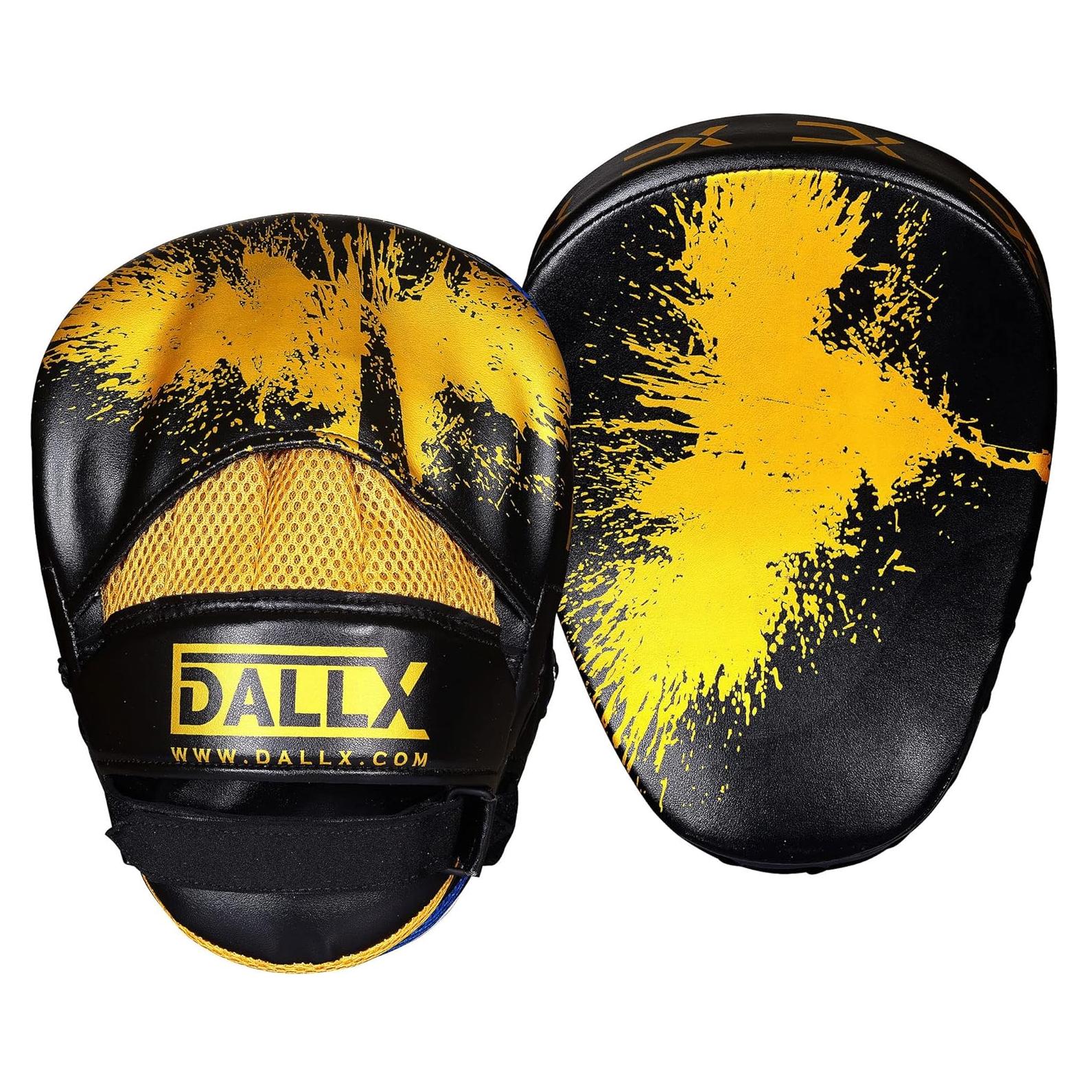 Guantes de Boxeo DALLX Focus Pad Curvados Oro para MMA