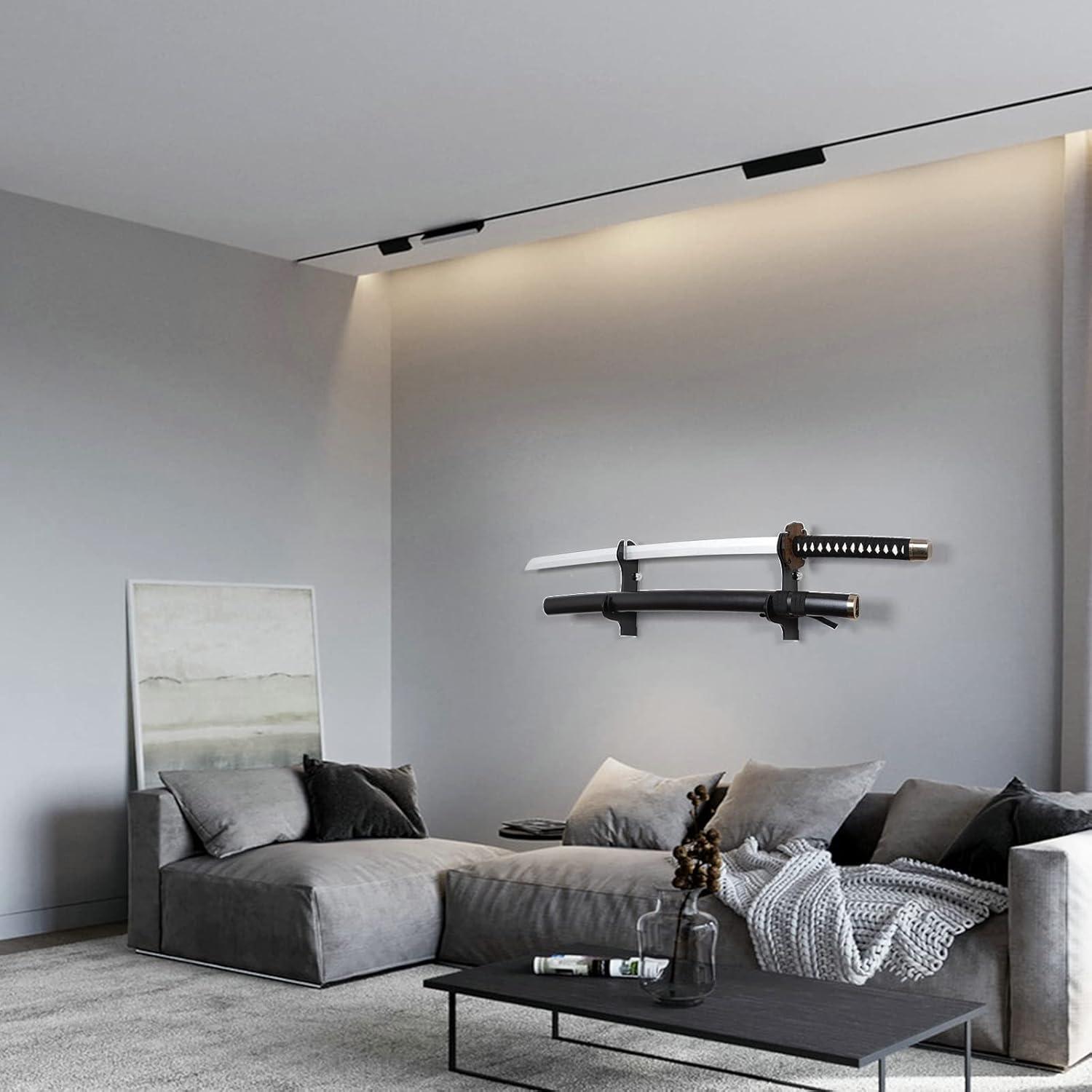 Soporte para Cuchillos y Espadas BYTOTU - Plexiglás Negro - 2 Juegos