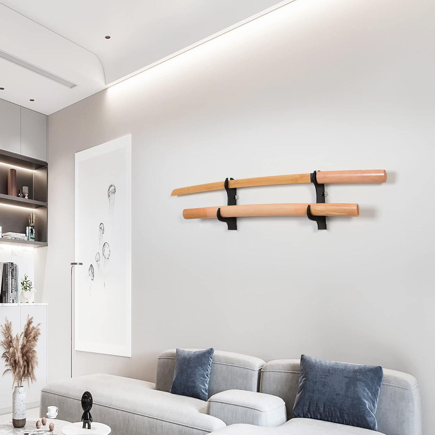 Soporte para Cuchillos y Espadas BYTOTU - Plexiglás Negro - 2 Juegos