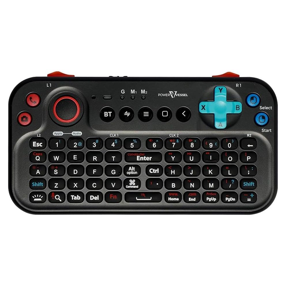 Teclado Bluetooth FUNDIAN PV-K02 con Mouse y Audio, Negro