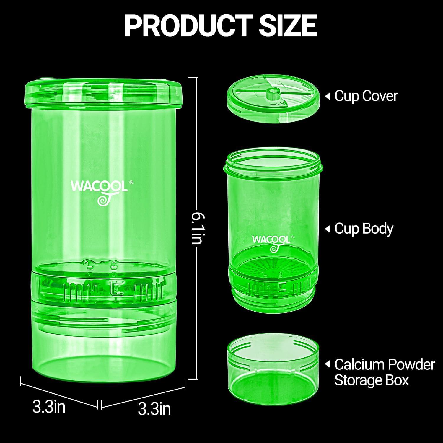 Mezclador de Polvo de Calcio Wacool para Grillos 8.38 cm