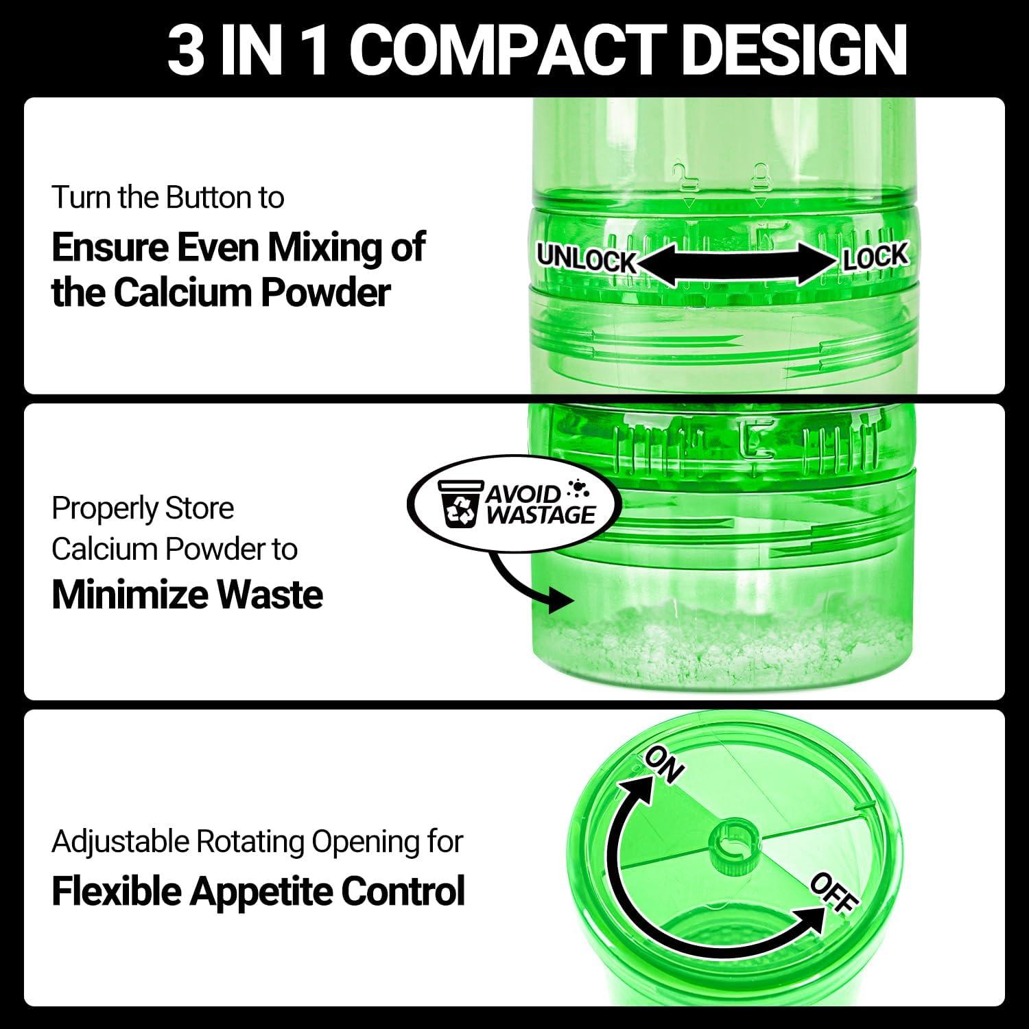 Mezclador de Polvo de Calcio Wacool para Grillos 8.38 cm