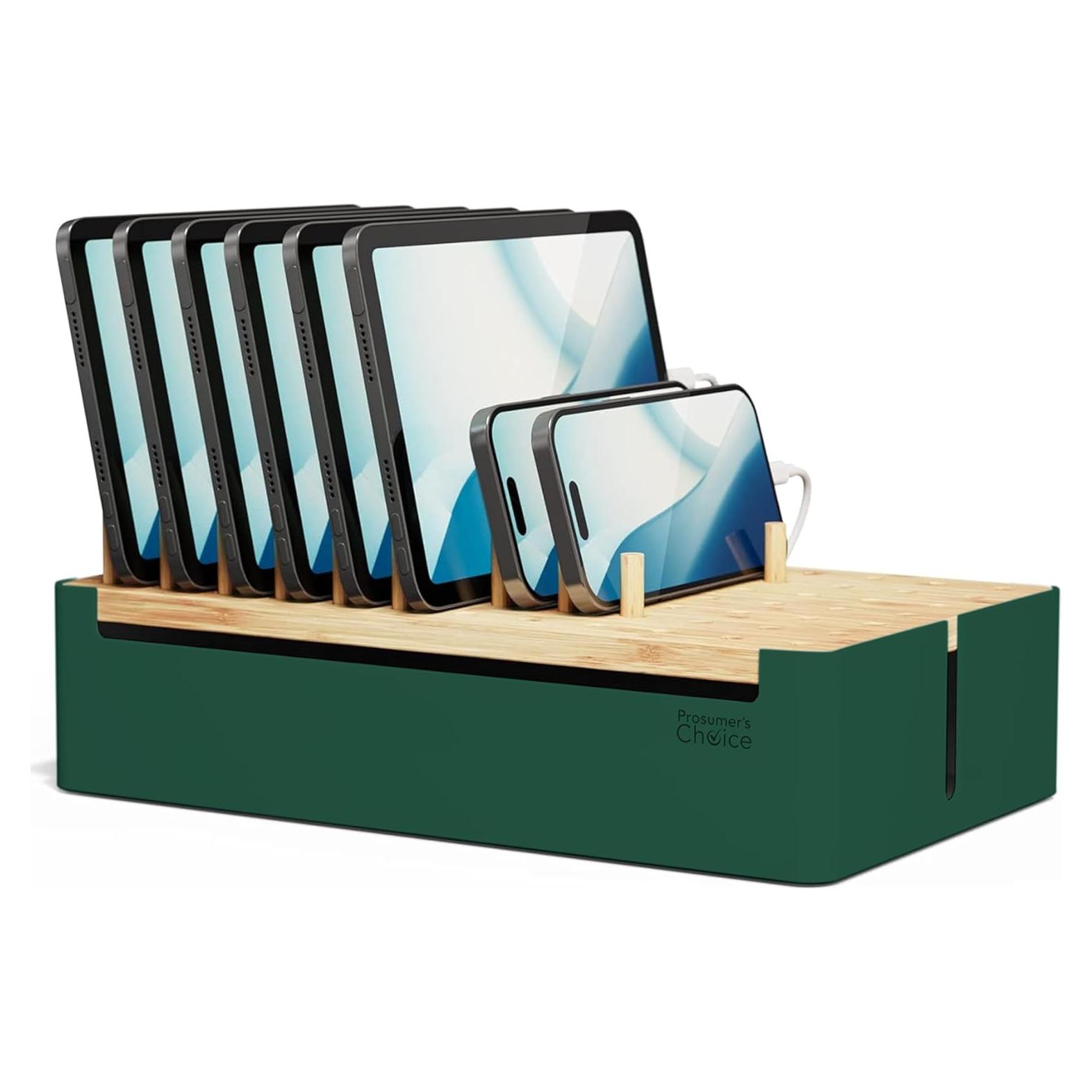 Estación de Carga de Bambú Prosumer's Choice - Organizador Múltiple