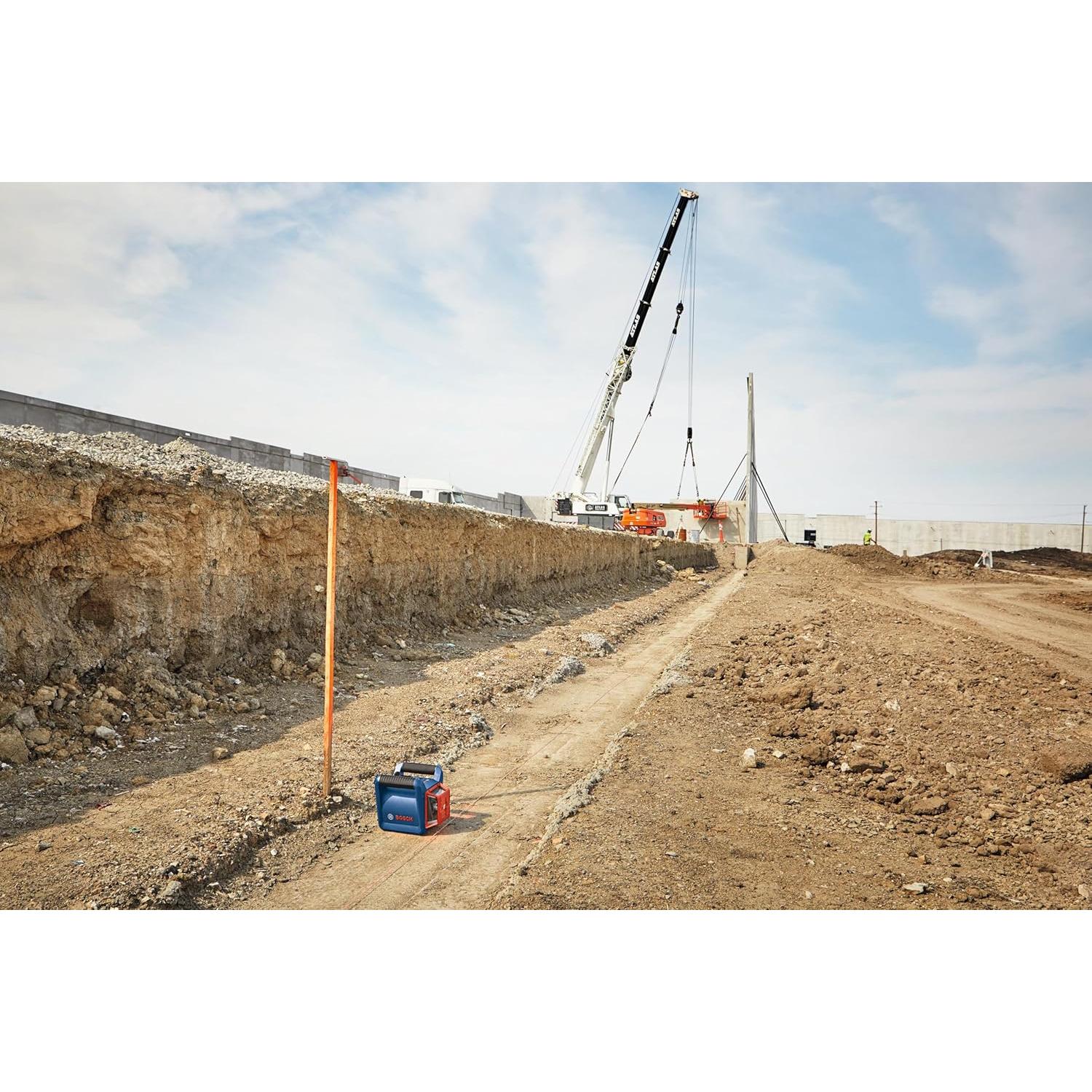 Láser Rotativo Bosch GRL2000-40HVK Kit Completo 609,6 m