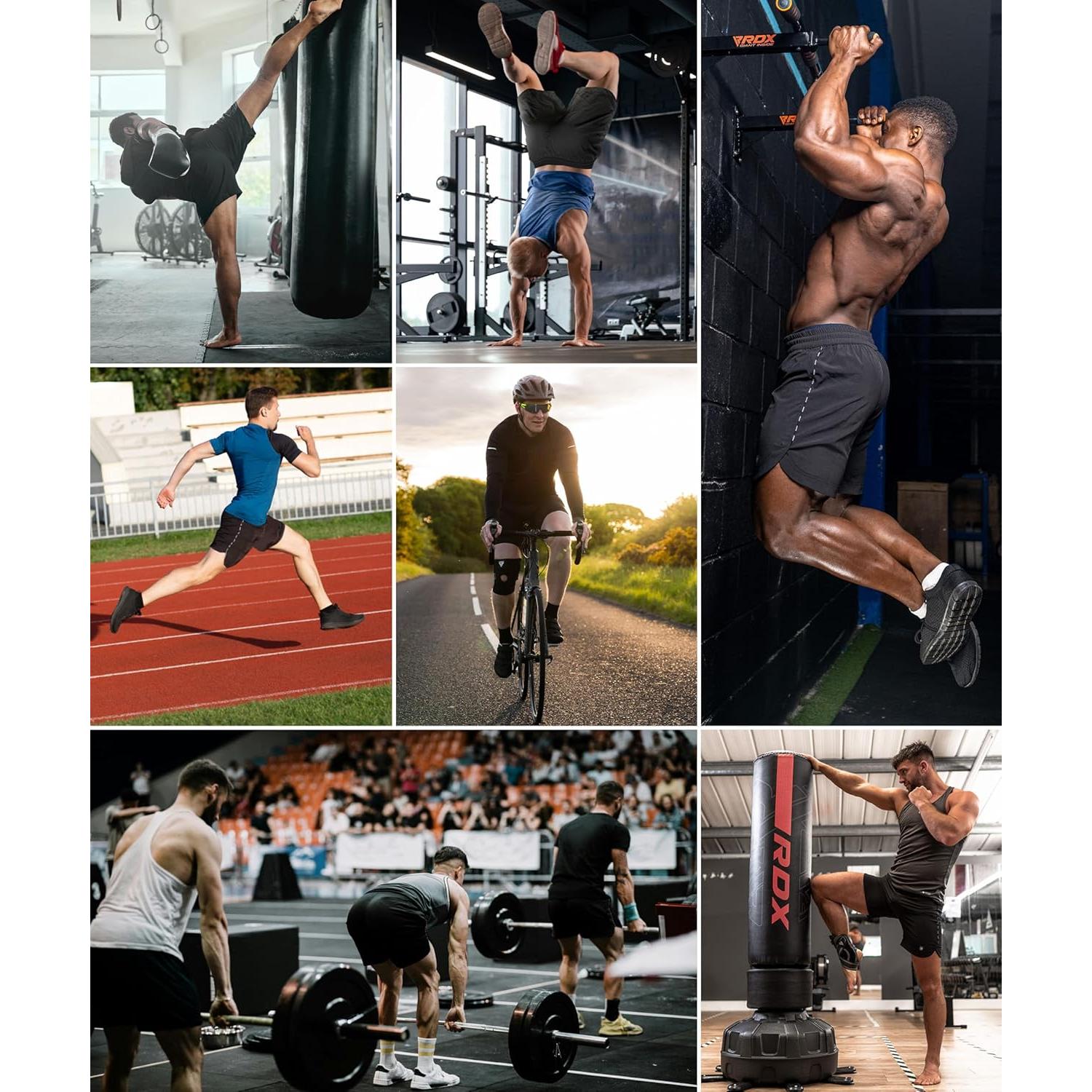 Pantalones Cortos de MMA RDX para Entrenamiento - Negro Mediano